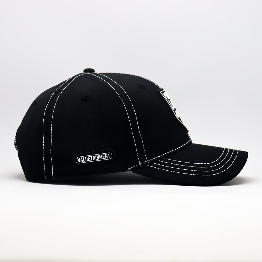 Future Looks Bright Shield Contrast Stitch Black Snapback Hat