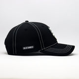 Future Looks Bright Shield Contrast Stitch Black Snapback Hat
