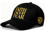 Faith Over Fear Hebrews 11:1 Black and Gold Snapback