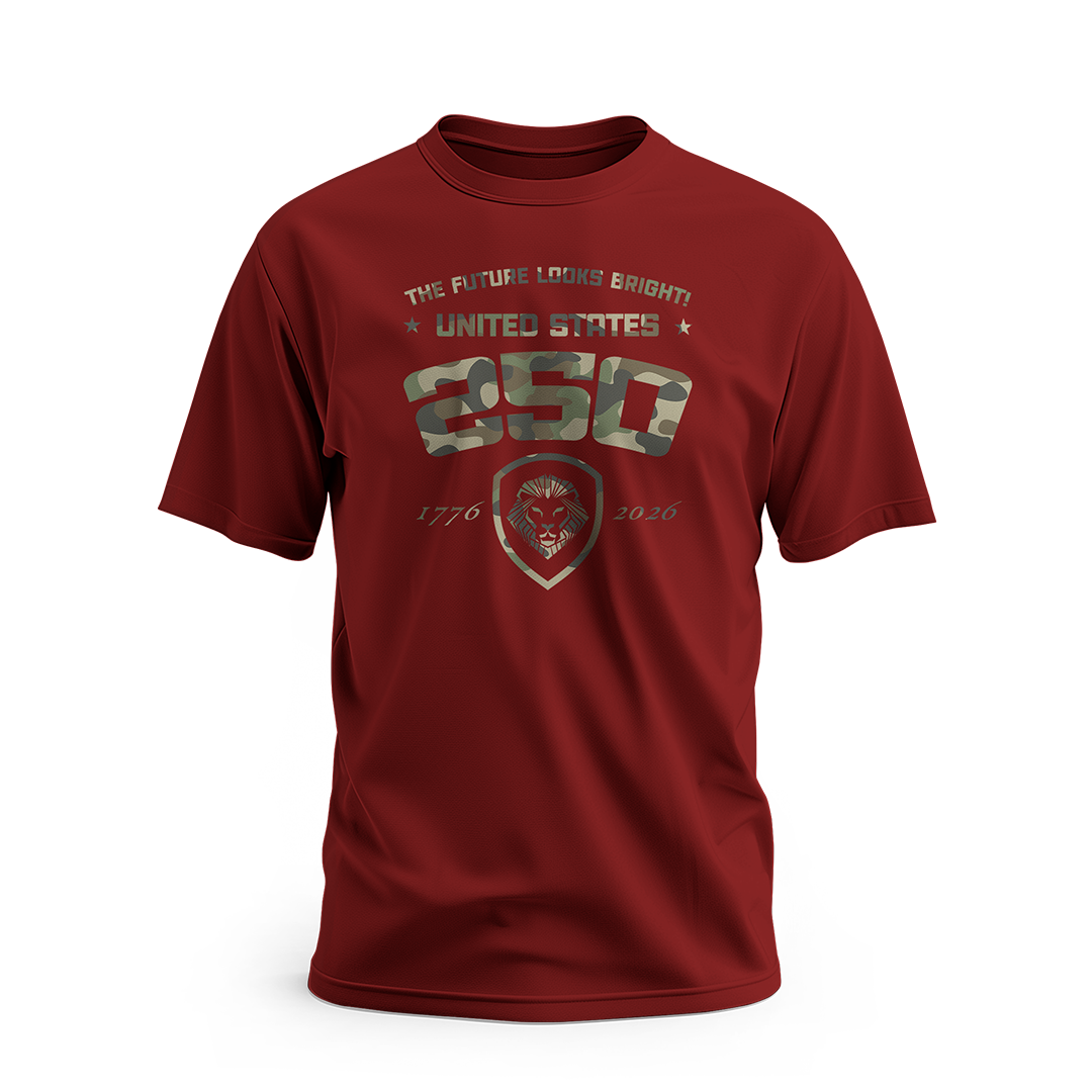 Future Looks Bright USA 250 Camo Short Sleeve T-Shirt