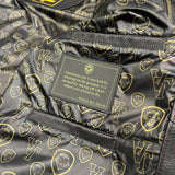 Future Looks Bright Lion Shield Genuine Lambskin Leather Aviator Vintage Jacket