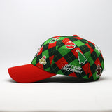 Future Looks Bright Christmas Argyle Lion Shield Snapback Hat