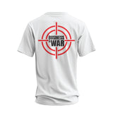 Future Looks Bright White Business is War Target Shield Short Sleeve T-Shirt