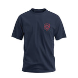 Future Looks Bright Navy Lion Shield Business is War Short Sleeve T-Shirt