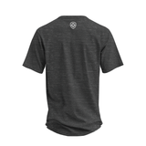 Future Looks Bright Premium Curved Hem Charcoal and White Short Sleeve T-Shirt