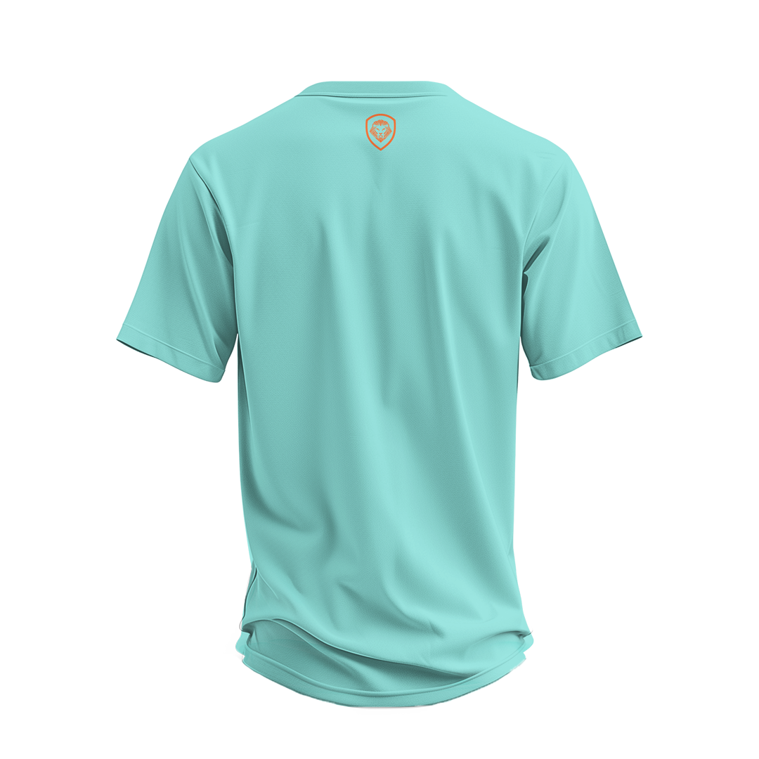 Valuetainment Premium Carolina Blue Curved Hem Short Sleeve T-Shirt
