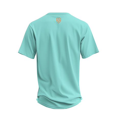 Valuetainment Premium Carolina Blue Curved Hem Short Sleeve T-Shirt