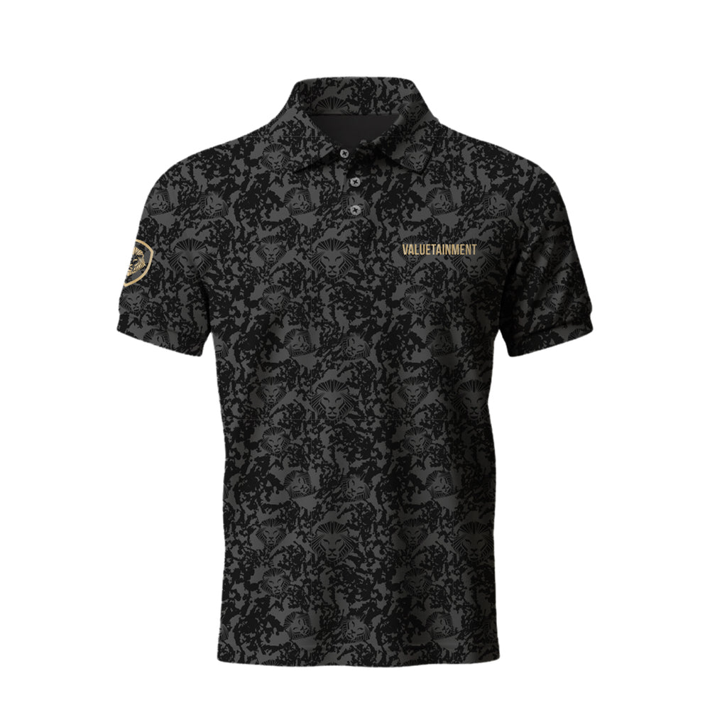 VT Lion Shield Pattern Polo