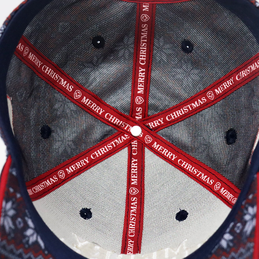 Future Looks Bright Holiday Knit Pattern Snapback Hat