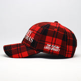 Merry Christmas Red and Black Buffalo Plaid Snapback Hat