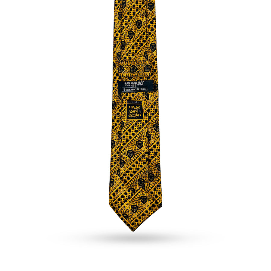 Limited Edition - Valuetainment x Stefano Ricci Yellow & Black Luxury Tie