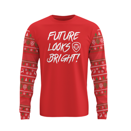 Men's Future Looks Bright Christmas Pajamas Top & Bottom Set