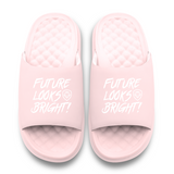 Women's Future Looks Bright Powder Pink Slides