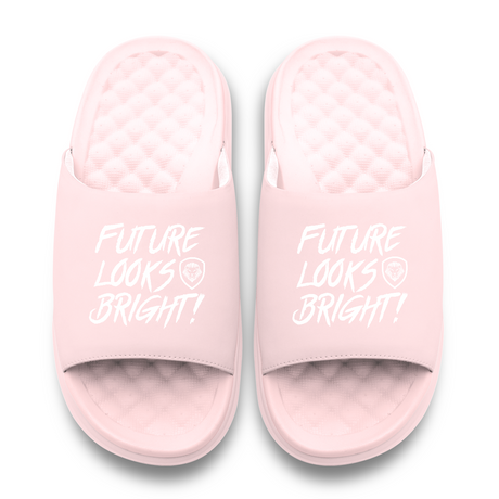 Women's Future Looks Bright Powder Pink Slides