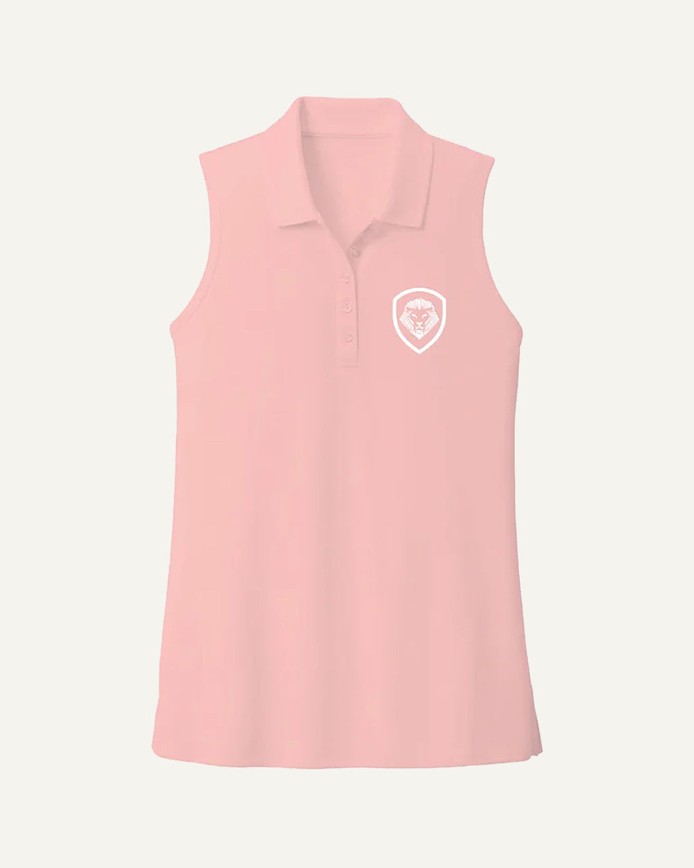 Pink Performance Sleeveless Polo