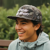 Future Looks Bright Light Brown Camo Flat Bill Waterproof perforated Snapback Hat