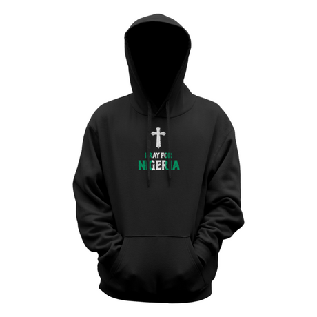 Faith Over Fear Pray for Nigeria Black Hoodie