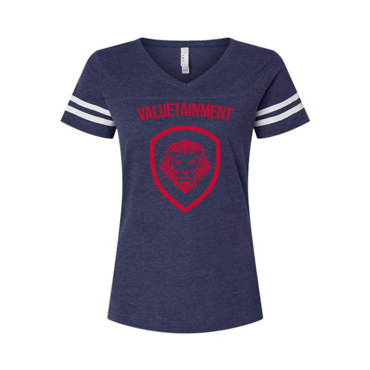 Women's Future Looks Bright 26 Navy Red Sports Short Sleeve Tee