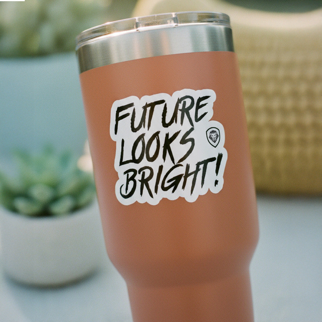 Future Looks bright Sticker (3"x 3")