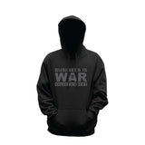 Future Looks Bright Black and Grey Business Is War Hoodie